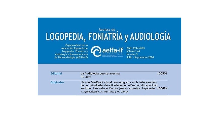  Logopedia, Foniatría y Audiología